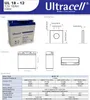 UL18-12 Batterie au plomb Ultracell 12 Volt, 18Ah avec Voir les images du produit 2