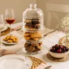 Pasabahce Villa Patisserie Plat de service avec dôme Voir les images du produit 2