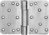 A pair of stainless steel door hinges are shown against a white background. Produktbild-Vorschau