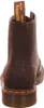 The back view of a brown leather boot. Voir les images du produit