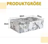 Weißer rechteckiger Couchtisch mit Marmorimitat, 90x50x30 Produktbild-Vorschau 4
