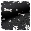 novely® OXFORD 210D - D26 Knochen Hund Pfoten Schwarz Weiß Produktbild-Vorschau 1