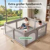 Baby Laufstall 150x180 cm - Sicher & Stabil Krabbelgitter Produktbild-Vorschau 2