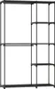 Kleiderschrank mit Kleiderstange und Einlegeböden, 111 x 43 Produktbild-Vorschau 1