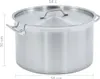 vidaXL Marmite à soupe 58 L 50×30 cm Acier inoxydable Voir les images du produit 13