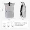 Roll Top Rucksack HYBRID 31l Fahrradrucksack Produktbild-Vorschau 3