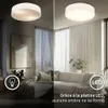 Briloner Plafonnier LED abat-jour en tissu Ø38x10,5 cm rond Voir les images du produit 3