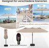 COSTWAY Parasol double 443x265cm avec support & manivelle , Voir les images du produit 7