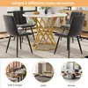 okwish Eettafel voor 4 personen, ronde salontafel van MDF, Productafbeelding-voorbeeld 9