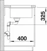 Spüle Blanco SUBLINE 375-U 414 x 456 mm schwarz 523732 Produktbild-Vorschau 6