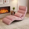 COSTWAY Chaise longue pliable, chaise de sol avec dossier Voir les images du produit 7