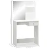 vidaXL Tavolo da toilette in legno 75x40x141 cm Bianco Anteprima dell’immagine prodotto 4