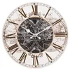 Orologio da parete Clayre & Eef Ø 34 cm Marrone Bianco MDF Anteprima dell’immagine prodotto 1