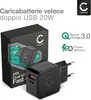 CELLONIC Caricatore USC C & USC A da muro doppia uscia per Anteprima dell’immagine prodotto 2