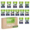 A collection of indoor houseplant seed packets and a cardboard box containing them. Produktbild-Vorschau