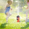 Orange Sunshine smile Sprinkler Spielzeug für Kinder,Hydrant Sprinkler,Wasserspielzeug Sprinkler,Wassersprinkler Garten Kinder,Sprinkler für Outdoor Garten,Wasserspielzeug für Sommer