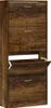 vidaXL Botník z kouřového dubu 63x24x147 cm odvozený Náhled obrázku produktu 1