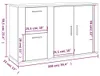 vidaXL Sideboard Weiß 100x33x59,5 cm Holzwerkstoff Produktbild-Vorschau 8