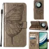 Lederhülle für Huawei Mate 60 Schmetterling Prägung Flip Produktbild-Vorschau 1