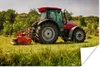 MuchoWow® Poster Traktor - Rot - Natur - Grün - Landleben Produktbild-Vorschau 1