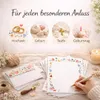 Friendly Fox Briefpapier Set "Blumen", DIN A4 Briefpapier Produktbild-Vorschau 2