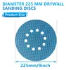 13pcs 225mm Schuurpapier Eccentrische Schuurdiscs met 10 Productafbeelding-voorbeeld 2