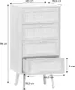 sweeek - Hochkommode mit Holzdekor, Rattan-Geflecht und 4 Produktbild-Vorschau 7