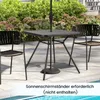 Kwadratowy stół ogrodowy z blatem SPC i otworem na parasol, Podgląd zdjęcia produktu 3