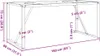 vidaXL Rám jedálenského stola v tvare O 160x80x73 cm oceľ Náhľad obrázku produktu 7