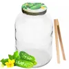 4L Gurkenglas | 1 STÜCK | Gurken Deckel | mit Holzzange | Produktbild-Vorschau 2