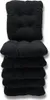 Cuscino trapuntato per sedia nero 38x38x8 cm - 0001 seduta Anteprima dell’immagine prodotto 5