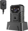 A body camera and its accessories are displayed on a white background. Produktbild-Vorschau