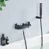 Czarny mat Homelody bateria wannowa wodospad z półką, Podgląd zdjęcia produktu 9