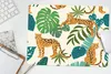 MuchoWow® Mauspad Mousepad Dschungel - Leopard - Pflanzen - Produktbild-Vorschau 5