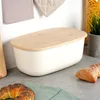 Spaziosa scatola per il pane color crema con tagliere in Anteprima dell’immagine prodotto 7