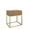 AX LIVING Nachttisch Kommode Aleio 45 cm Eiche Wotan, Produktbild-Vorschau 2