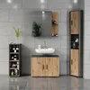 mobile alto Vicco Irma Antracite/Rovere dorato 33 x 192 cm Anteprima dell’immagine prodotto 7