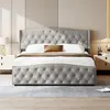 INONEFT Polsterbett 140x190cm, Boxspringbett, Bettgestell Produktbild-Vorschau 5