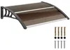 Tettoia Outsunny per porta d'ingresso 75 x 100 cm tettoia Anteprima dell’immagine prodotto 1
