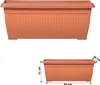 Skrzynka balkonowa do kwiatów donica sadzarka 80cm terakota Podgląd zdjęcia produktu 4