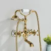 Vanová baterie KRAN retro GOLD mosaz HIMEA zlatá LAUFERI Náhled obrázku produktu 2