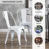 Duhome Chaises de bistrot Chaise en métal Lot de 2 en fer Voir les images du produit 7