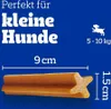 A dog treat with size and weight information for small dogs. Produktbild-Vorschau