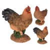 Figurka Kogut Kura 27x21,5cm Rustykalna dekoracja do ogrodu Podgląd zdjęcia produktu 2