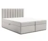 AX LIVING Boxspringbett Bursa 140x200 Beige mit Topper Produktbild-Vorschau 2