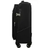 Side view of a black rolling suitcase against a white background. Produktbild-Vorschau
