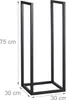 Support métallique pour bois de chauffage RD47808, noir Voir les images du produit 4