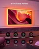 A television with LED backlighting is displayed in a modern living room setting, showcasing various scene modes. Produktbild-Vorschau
