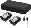 Trade-Shop 3in1 Set: 2x Akku 1900mAh + Dual-Ladegerät USB-C Produktbild-Vorschau 1