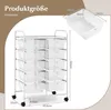 COSTWAY Vozík s 10 stohovateľnými zásuvkami, zásuvkový Náhľad obrázku produktu 6